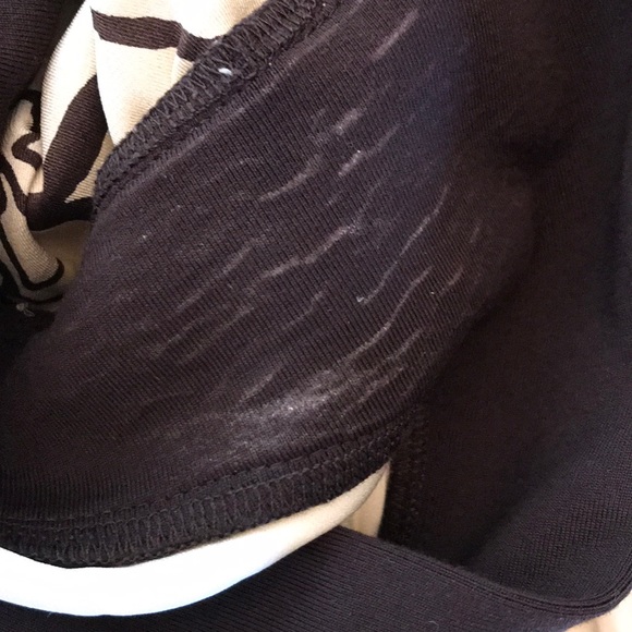 4/$25 SUSANA MONACO BROWN AND CREAM FLORAL DRESS - Picture 5 of 8